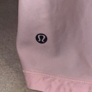 Rare Stunning Lululemon Pink Sexy Back Tank Top with Black Logo